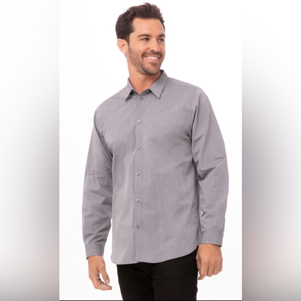 Tommy Bahama men's gray cotton micro dot button-down shirt. XL NEW